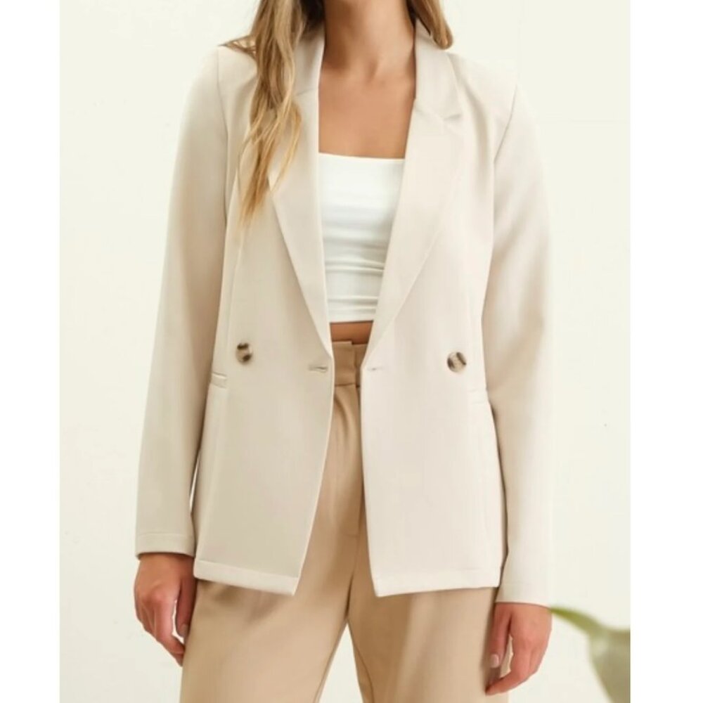 PRIMP BOUTIQUE The Workshop Double Breasted Blazer (L)